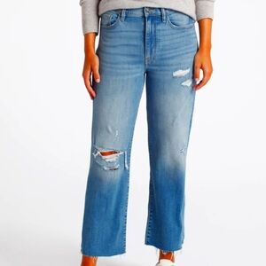 Studio Blue High Rise Wide Leg Crop